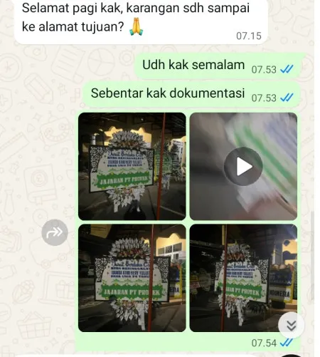 Pengiriman Papan Bunga Selamat Tanduk Ampel